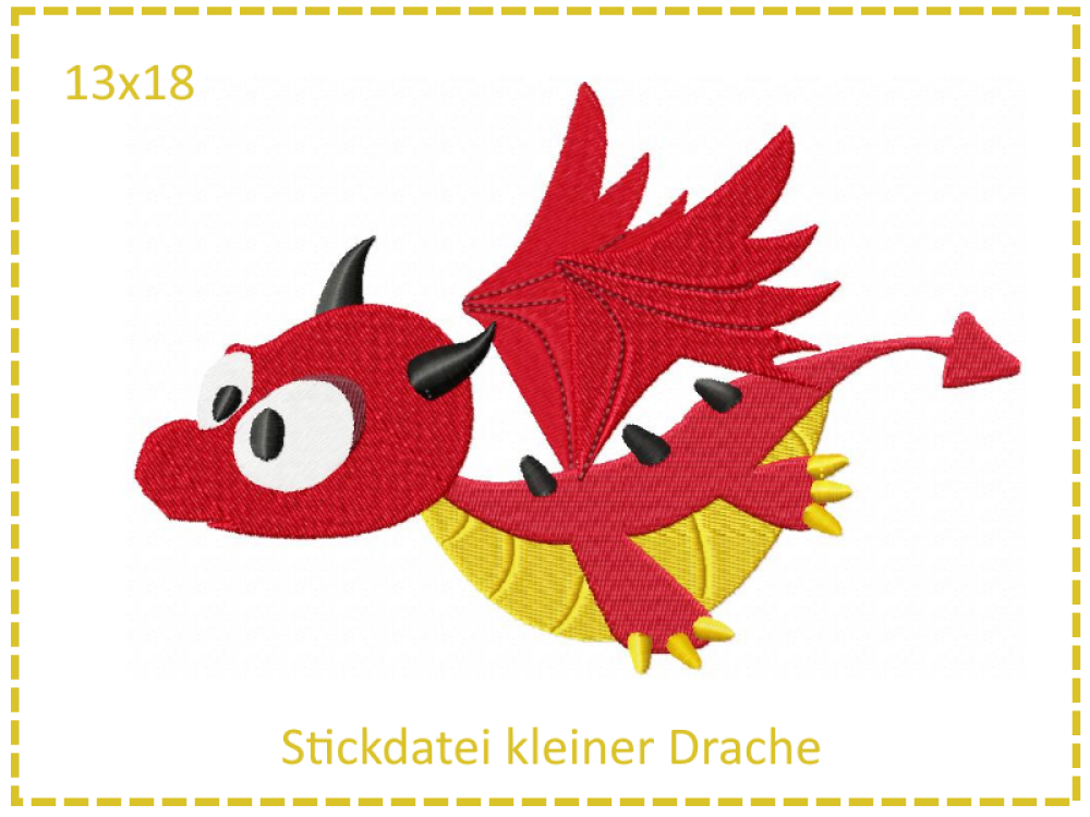 Kleiner Drache 13x18